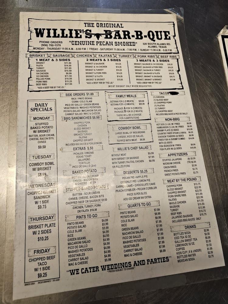 The Original Willie's Bar-B-Q Onion Rings