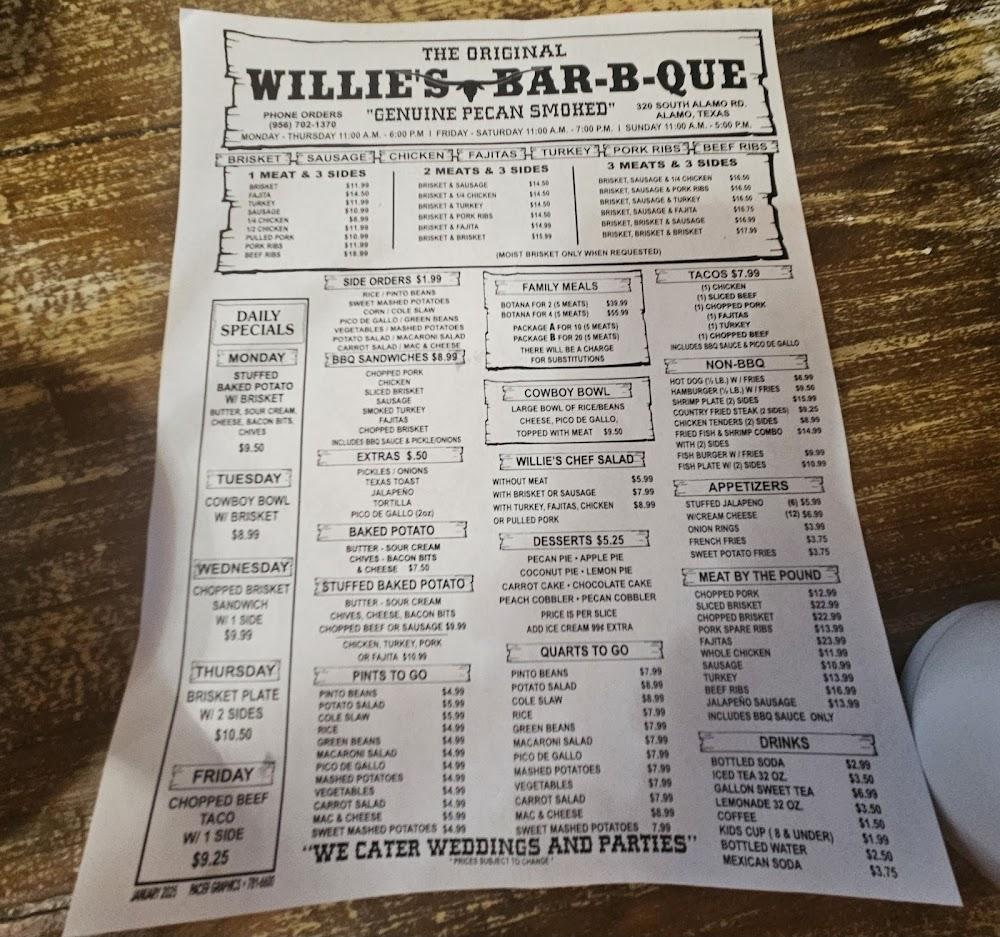 The Original Willie's Bar-B-Q French Fries